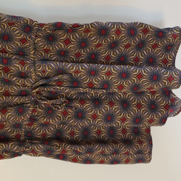 Gibson Romper Cute Patterned Size Medium Shorts Pockets! - Picture 6 of 12